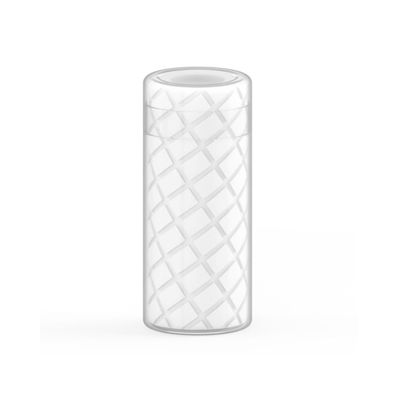 Masturbador Cilíndrico Transparente (Médio)