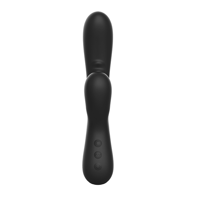 Coelho Duo Silicone com Funções de Sucção Preto