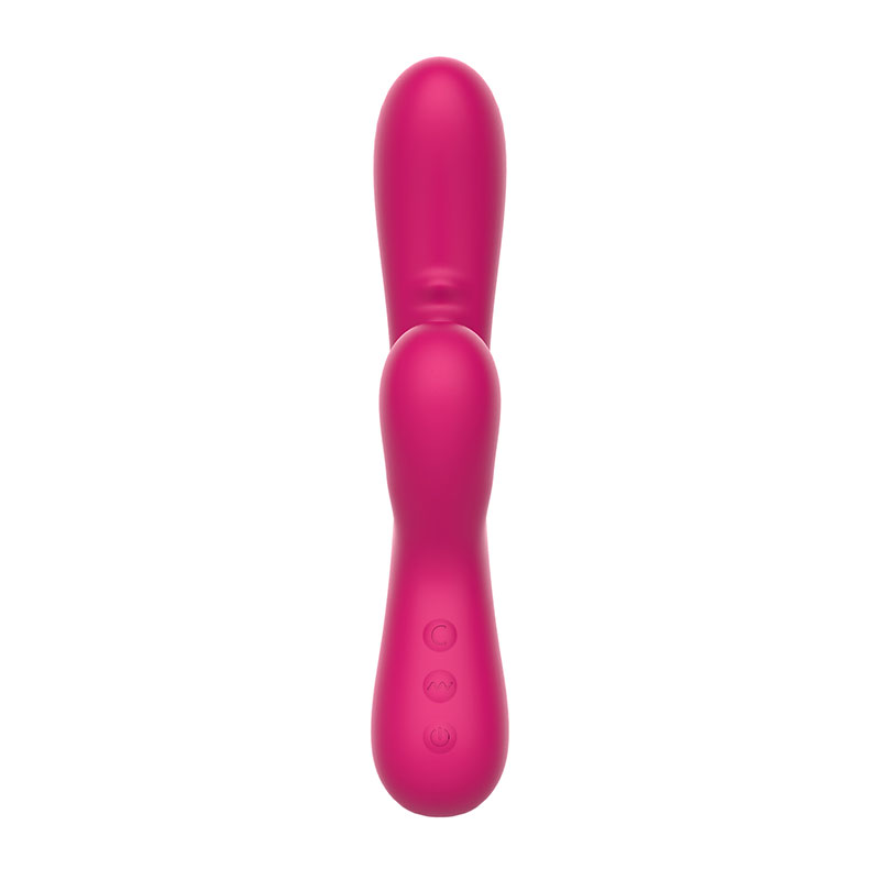 Coelho Duo Silicone com Funções de Sucção Rosa