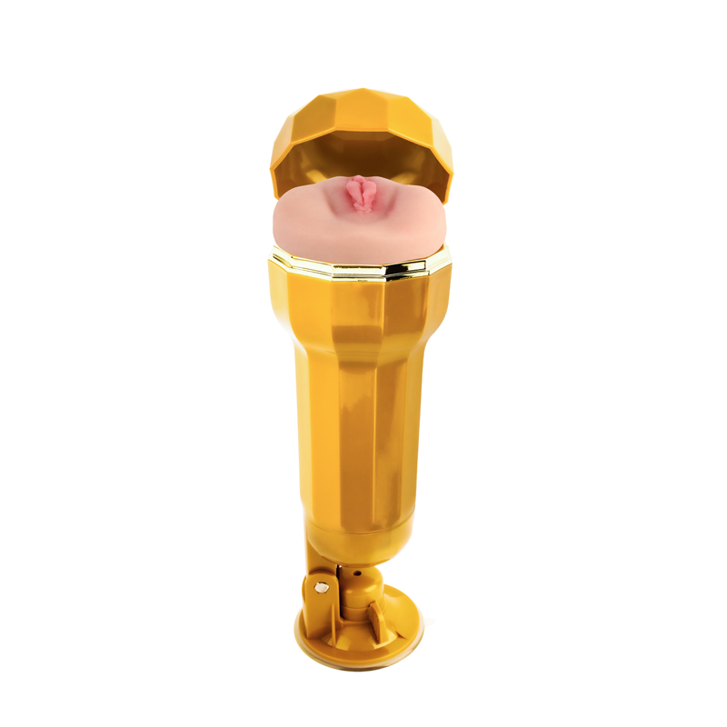 Copa da vagina realista da concha de ouro Jessie