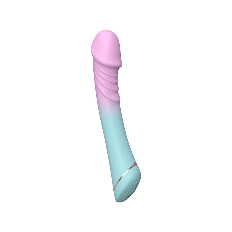 Vibrador de cor gradiente com cabeça de vibrador