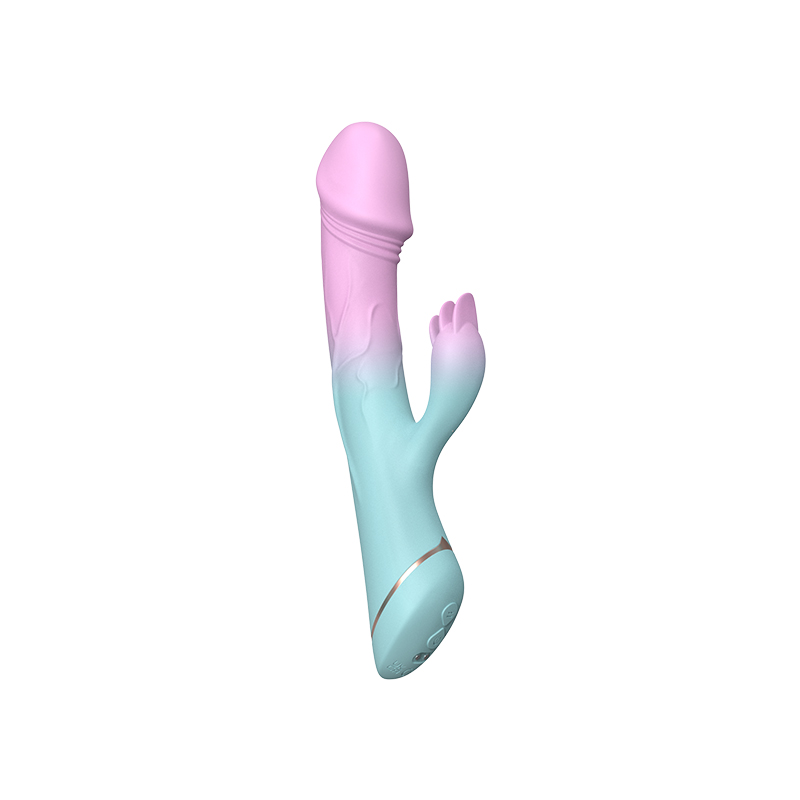 Vibrador de cor gradiente com teasers