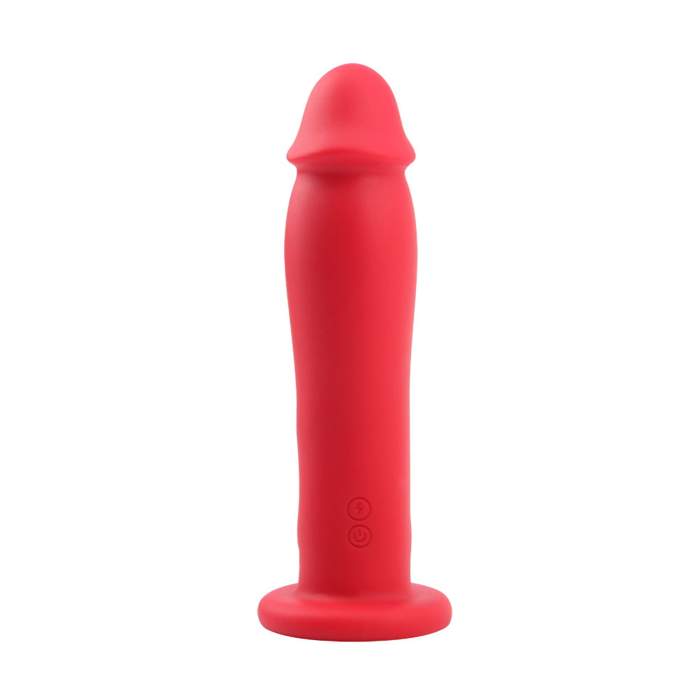 Dildo vibratório flexível de silicone líquido com aumento de potência