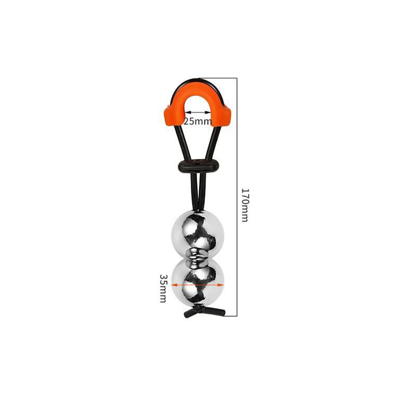 Maca de pênis de metal-bola dupla (φ35mm)