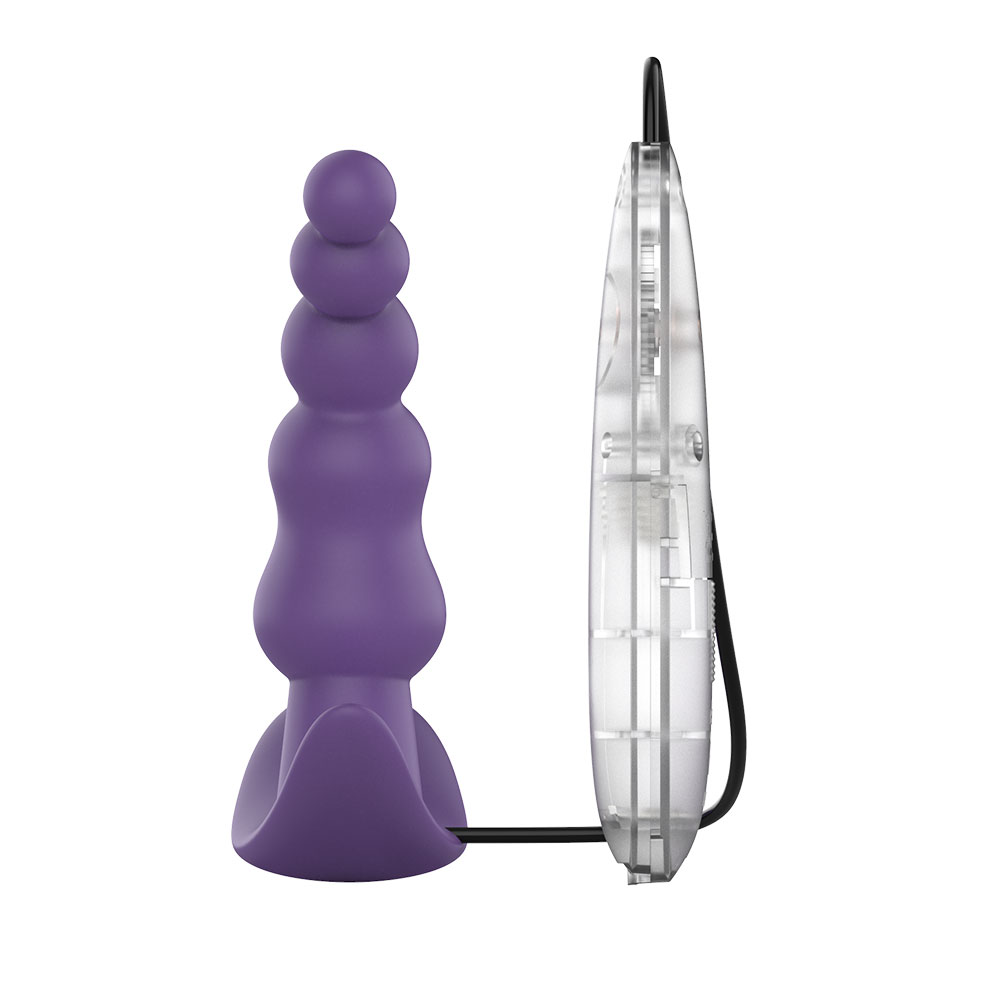 Plugue anal vibratório de silicone multi-velocidade com controle remoto