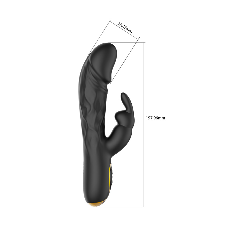 Vibrador de coelho empurrando
